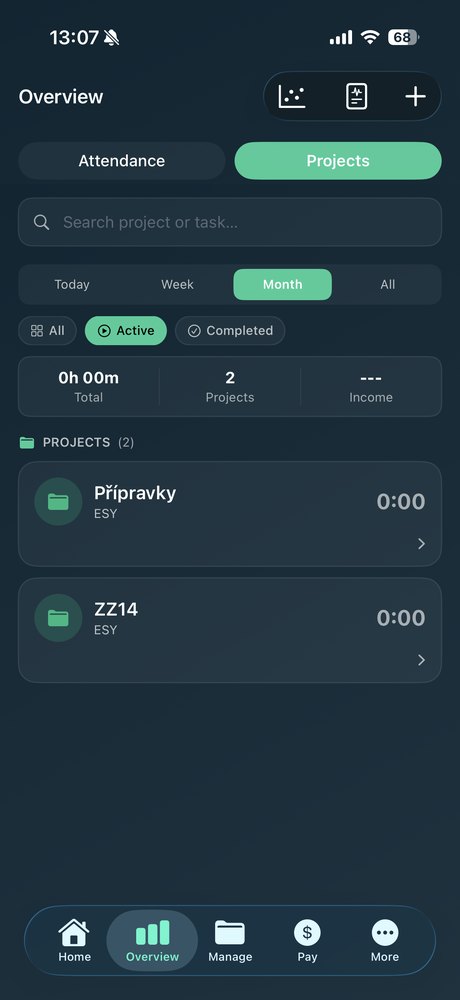 Worxly project time tracking
